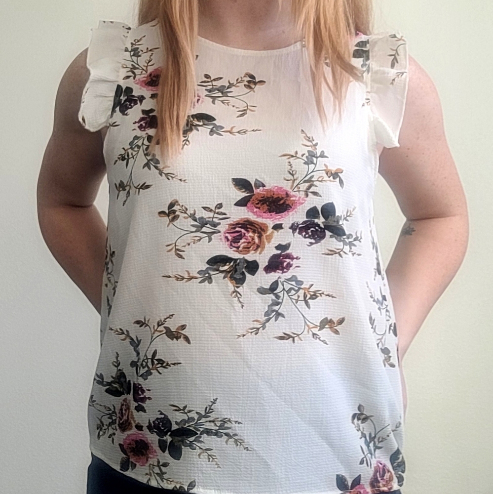 Shein floral tank